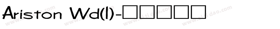 Ariston Wd(1)字体转换